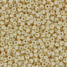 Miyuki rocailles Perlen 11/0 - Opaque cream luster 11-441